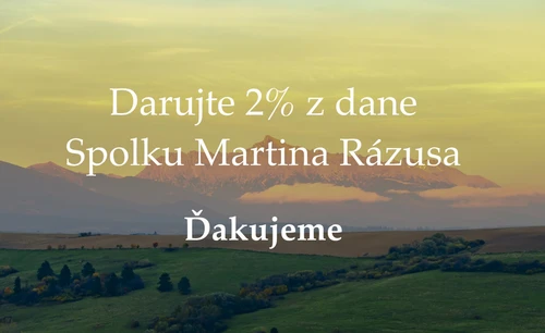 2% Vašej dane pre Spolok Martina Rázusa
